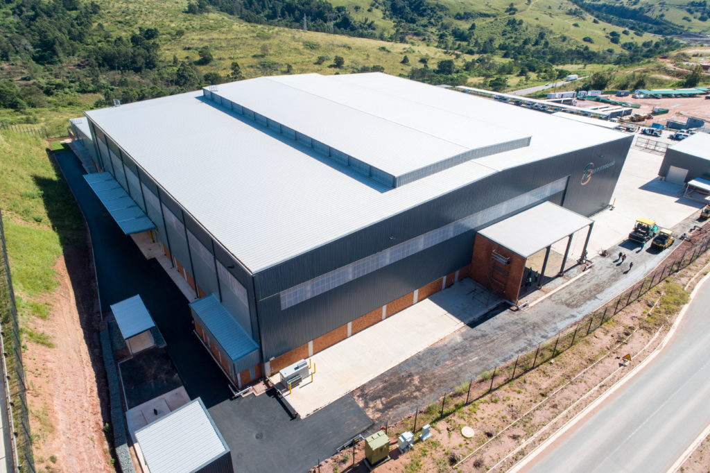 Aerial photo of building where steel fabricators work.